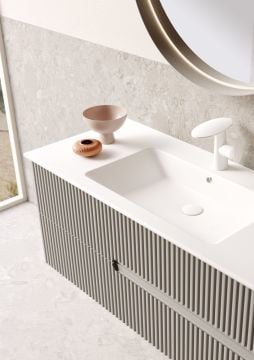 Orka Moonlight 120 Banyo Dolabı Gri ( Boy Dolabı Hariçtir )