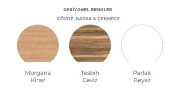 Orka Nova 60 Banyo Dolabı + Boy Dolabı 40 Morgana Kiraz ( Boy Dolabı Dahildir )