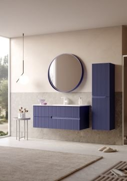 Orka Moonlight 120 Banyo Dolabı Lacivert ( Boy Dolabı Hariçtir )