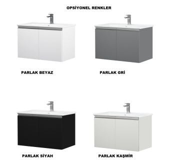 Orka Terme 80 Banyo Dolabı Beyaz (Boy Dolabı Hariçtir)