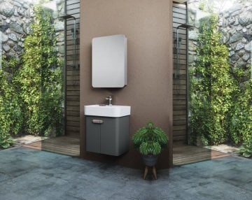 Orka Orbit 55 Banyo Dolabı Antrasit