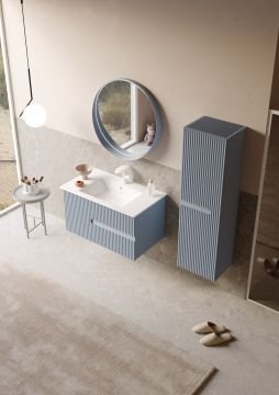 Orka Moonlight 90 Banyo Dolabı Açık Mavi ( Boy Dolabı Hariçtir )