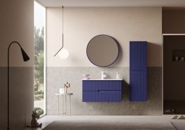 Orka Moonlight 90 Banyo Dolabı Lacivert ( Boy Dolabı Hariçtir )