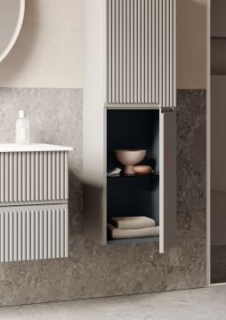 Orka Moonlight 70 Banyo Dolabı + Boy Dolabı 40 Lacivert ( Boy Dolabı Dahildir )