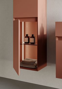 Orka Lusso 80 Banyo Dolabı Mavi (Boy Dolabı Hariçtir)