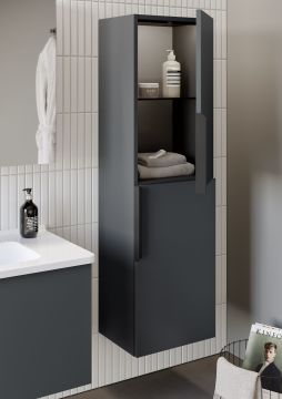 Orka Pure 100 Banyo Dolabı Antrasit (Boy Dolabı Hariçtir)