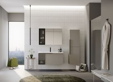 Orka Pure 100 Banyo Dolabı Vizon (Boy Dolabı Hariçtir)