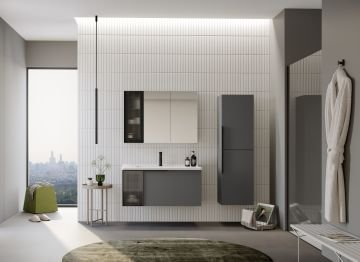 Orka Pure 100 Banyo Dolabı Gri (Boy Dolabı Hariçtir)