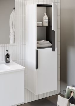 Orka Pure 100 Banyo Dolabı + Boy Dolabı 40 Beyaz (Boy Dolabı Dahildir)