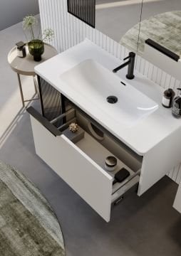 Orka Pure 100 Banyo Dolabı Beyaz (Boy Dolabı Hariçtir)