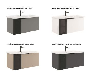 Orka Pure 80 Banyo Dolabı Vizon (Boy Dolabı Hariçtir)