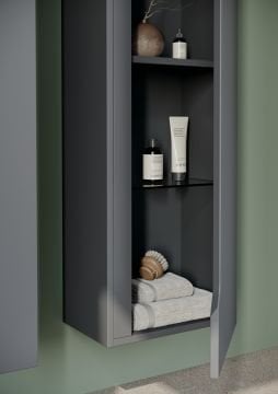 Orka Varna 120 Banyo Dolabı + Boy Dolabı 40 Antrasit ( Boy Dolabı Dahildir )