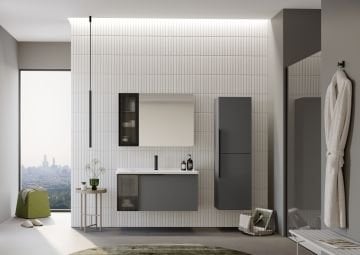 Orka Pure 80 Banyo Dolabı Gri (Boy Dolabı Hariçtir)