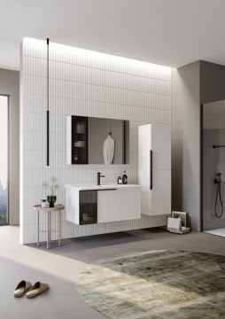 Orka Pure 80 Banyo Dolabı + Boy Dolabı 40 Beyaz (Boy Dolabı Dahildir)