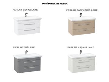 Orka Rose 80 Banyo Dolabı + Boy Dolabı 40 Beyaz ( Boy Dolabı Dahildir )