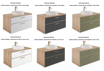 Orka Salerno 95 Banyo Dolabı Legnano / Mat Beyaz ( Boy Dolabı Hariçtir )