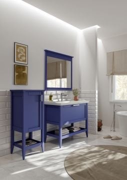 Orka Bastle 100 Banyo Dolabı Lacivert (Boy Dolabı Hariçtir)