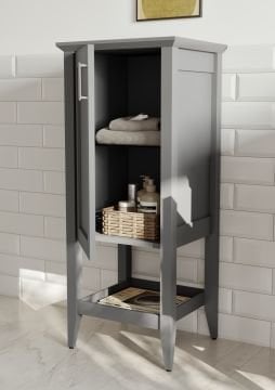 Orka Bastle 65 Banyo Dolabı + Boy Dolabı 48 Antrasit (Boy Dolabı Dahildir)