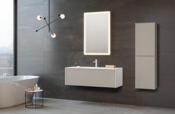 Orka Cube 120 Banyo Dolabı Vizon ( Boy Dolabı Hariçtir )