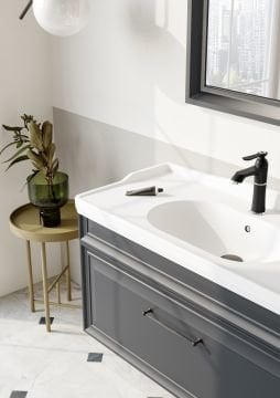 Orka Design 105 Banyo Dolabı + Boy Dolabı 40 Antrasit ( Boy Dolabı Dahildir )