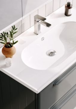 Orka Nuvola 100 Banyo Dolabı + Boy Dolabı 40 Gri ( Boy Dolabı Dahildir )