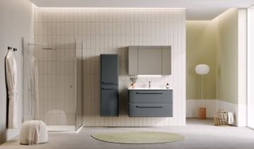 Orka Nuvola 100 Banyo Dolabı Gri ( Boy Dolabı Hariçtir )