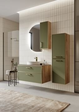 Orka Salerno 75 Banyo Dolabı Legnano / Mat Sardunya ( Boy Dolabı Hariçtir )