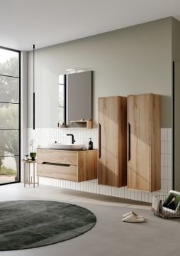 Orka Galia 80 Banyo Dolabı + Boy Dolabı 40 Legnano ( Boy Dolabı Dahil 1 Ad. )