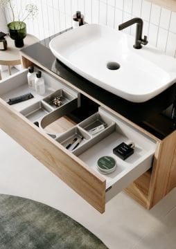 Orka Galia 80 Banyo Dolabı + Boy Dolabı 40 Legnano ( Boy Dolabı Dahil 1 Ad. )