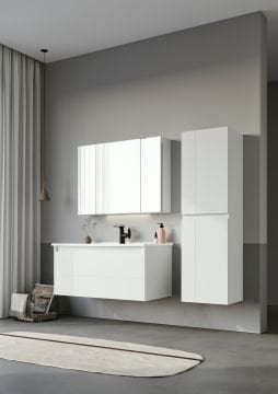 Orka Likya 100 Banyo Dolabı Beyaz (Boy Dolabı Hariç)