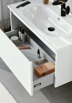 Orka Likya 65 Banyo Dolabı + Boy Dolabı 40 Beyaz (Boy Dolabı Dahildir)