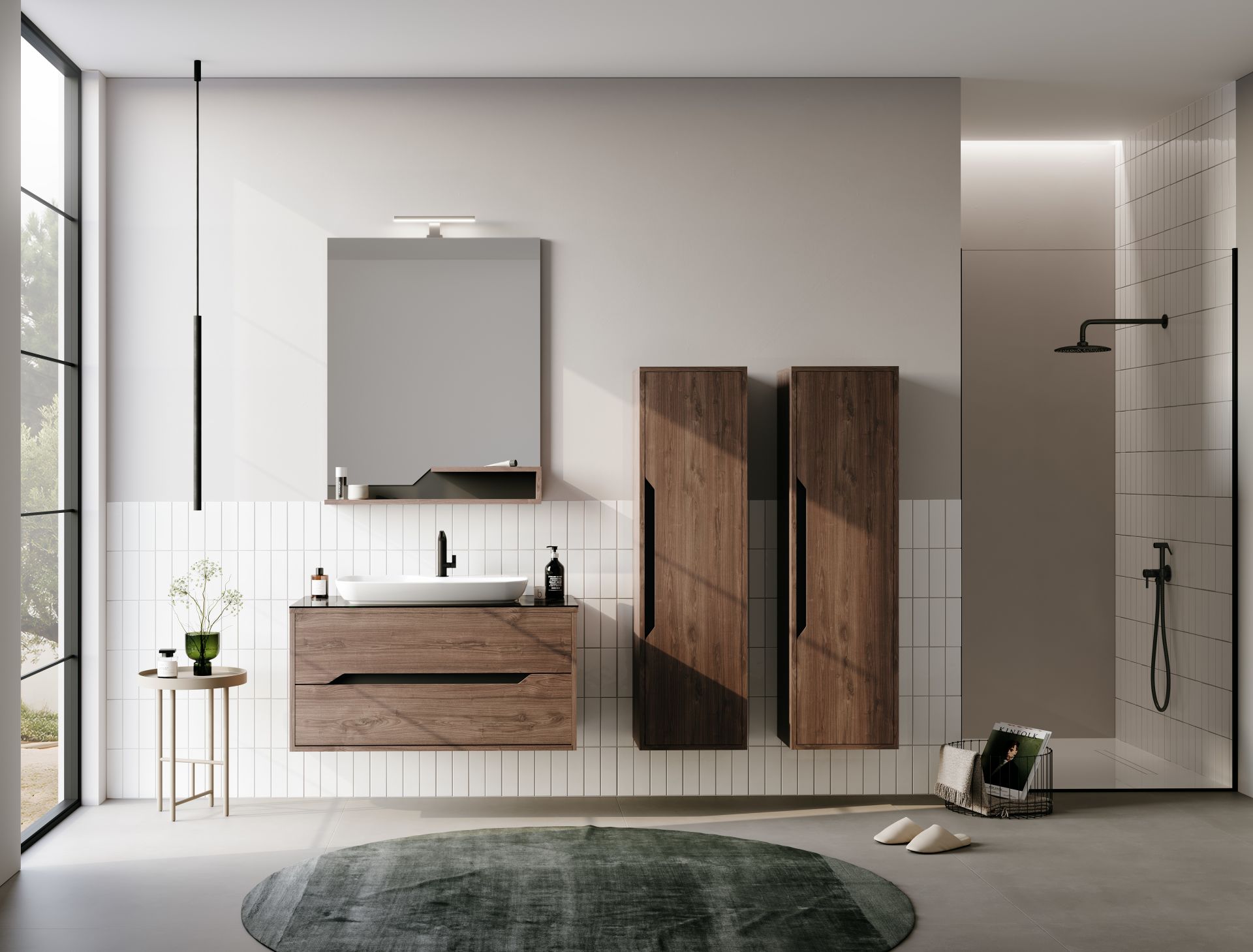 Orka Galia 80 Banyo Dolabı + Boy Dolabı 40 Ella ( Boy Dolabı Dahil 1 Ad. )