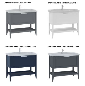 Orka Bastle 100 Banyo Dolabı + Boy Dolabı 48 Gri (Boy Dolabı Dahildir)