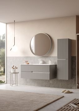 Orka Moonlight 120 Banyo Dolabı Vizon ( Boy Dolabı Hariçtir )