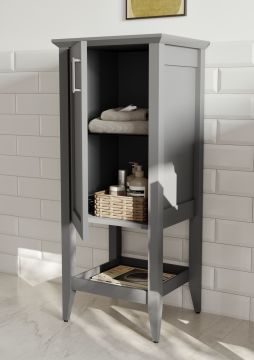 Orka Bastle 65 Banyo Dolabı + Boy Dolabı 48 Lacivert (Boy Dolabı Dahildir)